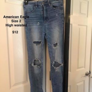 American eagle high waisted jeans